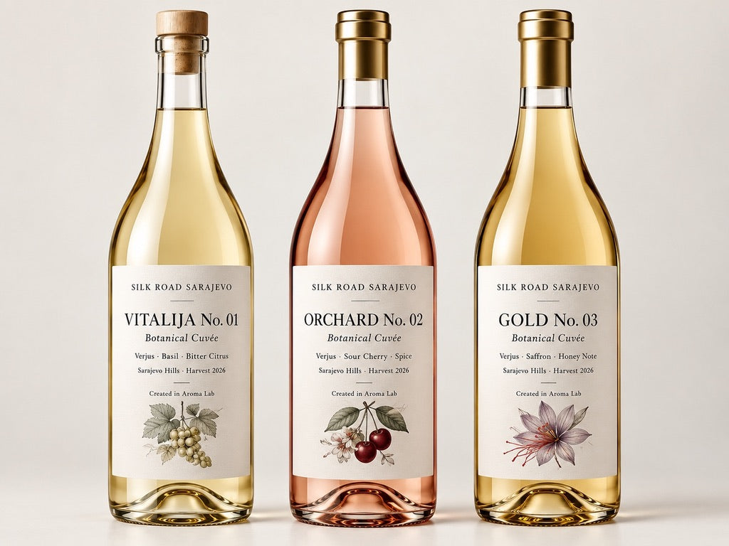 VITALIJA No. 01, ORCHARD No. 02 and GOLD No. 03 — Botanical Cuvées · Harvest 2026